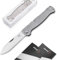 BÖKER PLUS Atlas Messer - kleines Slipjoint Taschenmesser - Klappmesser mit Metall Griff - EDC Vollmetall Messer - Vintage Sandvik Messer