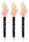 Birthday Black Glitz Ice Fountains - Vibrant & Sparkling Celebration Candles - Perfect for Cakes & Parties -