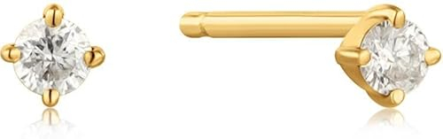 Ania Haie Damen-Ohrstecker 585er Gelbgold 2 Diamant One Size 88360681