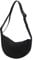 VEVESMUNDO Damen Halbmond Tasche Crossbody Bag Leichte Hobo Schultertasche Umhängetasche mit verstellbarer Schultergurt (Schwarz)