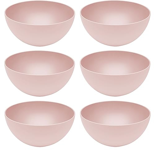 6er Set Magu Natur-Design Schüssel Rosa Ø 20 cm Schüsselset Salatschüssel