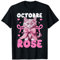Octobre Rose Chat Cancer Du Sein Cadeau Octobre Rose T-Shirt