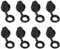 PATIKIL 19mm Porta Serratura Antipolvere Coperchio, 8pz Gomma Impermeabile Chiavi Pannello Cam Serratura Antipolvere Coperchio Cappuccio per 19mm Cam Lucchetto, Nero