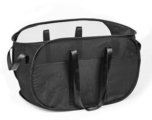 KIAYOO Wäschekorb Faltbar,Klappbarer Wäschekorb,Pop-Up Laundry Baskets für Badezimmer,Schlafzimmer,Waschküche,Kinderzimmer,Hotel & Reisen, Schwarz