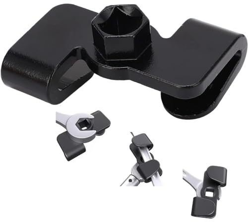 Schraubenschlüssel Verlängerung, Universell Schraubenschlüssel Verlängerungswerkzeug Adapter für 1/2 Inch Schraubendreher und 21mm Sechskantschlüssel für Hartnäckige Muttern und Schrauben (Schwarz)