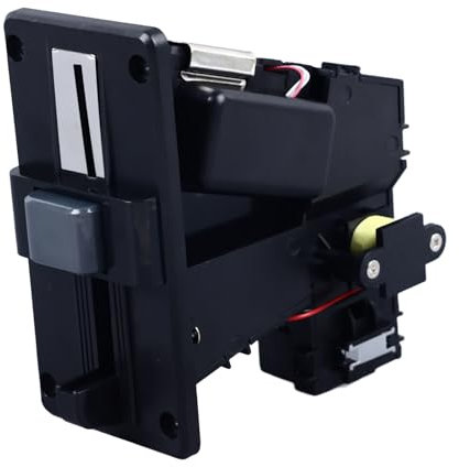 Fabater Multi-Münzprüfer, 6-Typ-Multi-Münzschlitzprüfer, Elektronischer Münzprüfer, Münzprüfer für Waschmaschinen-Automaten, Herunterrollbarer Münzprüfer