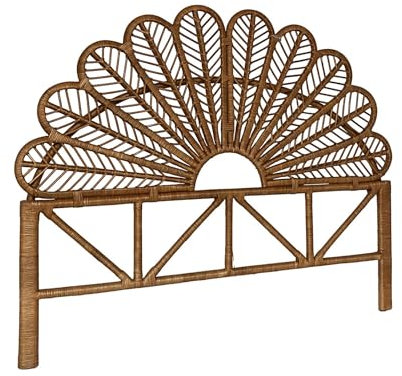 sweeek - Kopfteil aus dunklem Rattan - Anggun