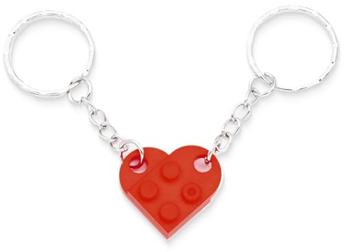 PLABBDPL Schlüsselanhänger Bausteine, SchlüSselbund Schlüsselanhänger Bricks, Schlüsselanhänger Taschenanhänger Kunststoff Anhänger, für Jungen Und Mädchen Schlüsselanhänger Tasche Anhänger Schmuck, B