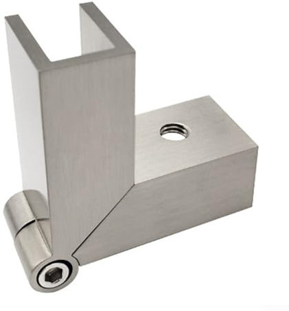 Pince fixe pour verre, porte de douche en verre, pince fixe en laiton brossé pour accessoires de salle de bain