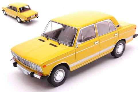 Cochesdemetal Modellauto Lada 1600 LS, Gelb, 1:24, Metall (Diecast), Unisex, Erwachsene und ltere Kinder