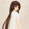 XiDonDon Nur Perücken 6-7 7-8 8-9 1/3 1/4 1/6 BJD Perücke Princess Cut Pony Langes Haar für Pullip BJD SD DOD Puppenzubehör (Nur Perücken) (Coffee,Head Circumference 18-19cm)