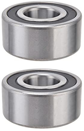 ANKROYU 2 Stück Zweireihige Hochgeschwindigkeits Kugellager, Zweireihiges Rillenkugellager, Präzises Stahlkugellager, Doppelt Geschützte Rillenkugellager, Schrägkugellager für Planetengetrie(3307-2RS)