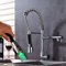 Robinet Robinet de cuisine avec bec pivotant et douchette extractible, lumière LED, mitigeur pour évier de cuisine, salle de bain, robinet mitigeur d'eau chaude et froide à montage sur pont, robinet