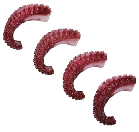 Vaguelly 4stücke Kunststoff Meeresfrucht Modelle Gefälschte Krakenkrallen Modelle Esstisch Ornament Für Obst Dessert Milchtee Läden
