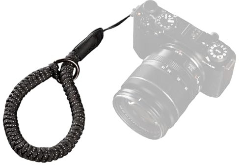 SMALLRIG Sangle de Poignet pour Appareil Photo,Tressée Universelle pour Appareil Photo, Sangle de Sécurité Réglable Compatible avec Appareil Photo Reflex Numérique ou sans Miroir, Noir - 4881