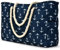 oscaurt Strandtasche Tote Bag Shopper Tasche Damen Handtasche Umhängetasche Groß Wasserdicht Beach Bag mit Reißverschluss Weekender Damen Saunatasche Faltbare Reisetasche
