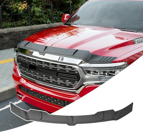 CZmenghe Motorhaubenschutz, kompatibel mit Dodge RAM 1500 Deflektor TPE Haubenschutz, Ersatz für 2019–2023, 2024, 2025, Dodge RAM 1500 Zubehör