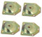 KONTONTY 4 Teiliges Set öbelbein Befestigungsplatten Abgewinkelte Metallplatten Zur Verbindung Von Tisch Und Stuhlbeinen Mit Schrauben Verzinkt Ideal Für Sofas Und