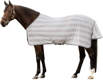 Waldhausen Fliegendecke Economic Kreuzbegurtung, Silbergrau/grau, 155 cm