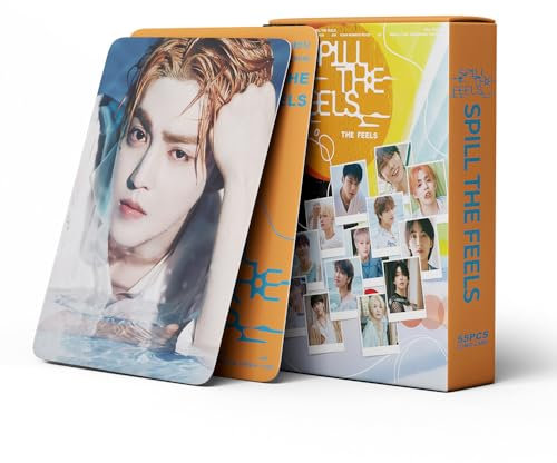 KWIBYBGS 55Pcs Seventeen Fotokarten Seventeen Spill The Feels Neue Album Karten Seventeen Mini Karten Svt Oranstyle Merch Fotokarten