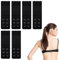 WeddHuis 6 Pezzi Reggiseno, Allunga, Estensore, 3 Ganci, 2 Ganci, Prolunga, Accessori Regolabile Antiscivolo, Chiusura Elastica per della Biancheria Intima, Poliestere Morbido (9,7 x 3,2 cm) (Nero)