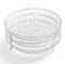 3er Set Airfryer Zubehör Edelstahl - Stapelbare Grillroste für Heißluftfritteuse - Spülmaschinenfest, Hitzebeständig - Ideal für Meal Prep & Airfryer Kochbuch Rezepte (20 * 20 * 9cm)