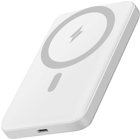 Power Bank, Magnetic Wireless Portable Charger 10000mAh, 20W Ultra-Slim Fast Charging Battery Pack, USB-C Wireless Powerbank Compatible with iPhone 16/15/14/13/12 Pro/Pro Max Series, Samsung, Huawei