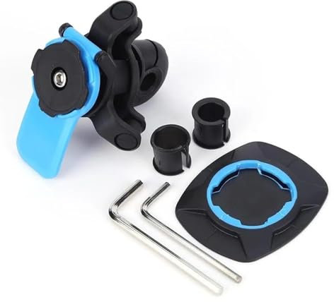 Supporto Per Bicicletta Girevole A 360° Per Navigazione Staffa Di Sicurezza Per Moto Con Blocco Quad Lock. Supporto GPS Telefono Barra