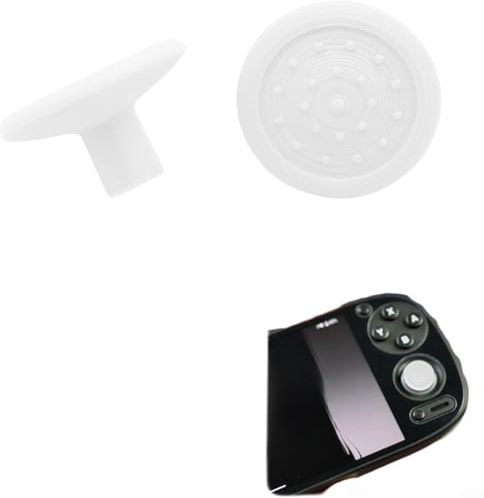 CNANRNANC 2 Joysticks für Retroid Pocket 5, PC-Material, rutschfestes, höhenverbesserndes Design, weiß und schwarz, ideal für erweiterte Spiele für Sessions (weiß)