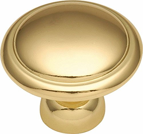 Hickory Hardware P14848-3 1.37 In. Conquest Messing poliert Möbelgriff Cabinet Knob