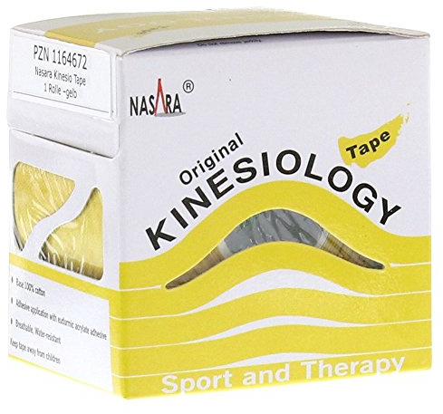 NASARA Kinesiotape 5 cmx5 m gelb 1 Stück