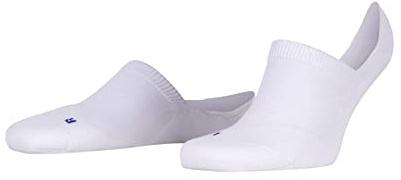 FALKE Unisex Füßlinge Cool Kick Invisible U IN weich atmungsaktiv schnelltrocknend unsichtbar einfarbig 1 Paar, Weiß (White 2000), 35-36
