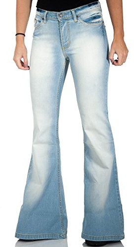 Comycom Damen Stretchschlaghose Star Bright super hell Used 30/36