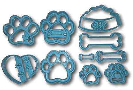 10er Set Ausstechform Hundeknochen und Pfote Limited Edition