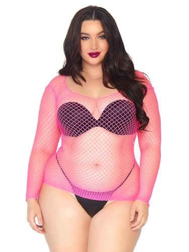 Leg Avenue Damen Long Sleeved Industrial Fishnet Shirt Kostüme in Erwachsenengröße