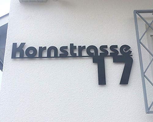 Hausnummer - Straßenschild - Acryl - Türschild - Nummer - Acrylglas