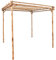 Tidyard Pergola Bambou/Pergola Exterieur Jardin 170x170x220 cm
