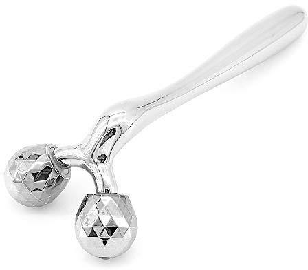 ShawFly 3D Mini Masseur Facial Soins de La Peau Visage Masseur Corps Corps Raffermissant Outils pour V-lifting Visage Pétrissage Corps Minceur pour Lifting Du Visage et Corps Anti-Rides (argent)