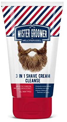 Mister Groomer Shave-Balm-Cleanse Waschen, Pflegend und Rasierbalsam in einem Schritt Silikonfrei Vegan