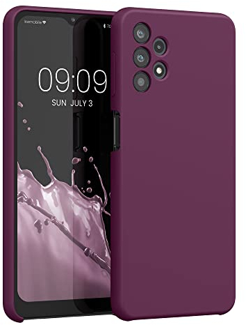 kwmobile Housse Compatible avec Samsung Galaxy A32 5G Coque - Housse de téléphone Protection Souple en TPU Silicone - Bordeaux Violet