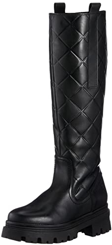 Tamaris 1-1-25633-37, Stivali ad Altezza Ginocchio Donna, Black Struct, 39 EU