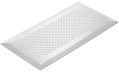 Stiebel Eltron Rechteckiges Luftgitter LVE FG-BW für den Fußbodenauslass LVE FA, geeignet für den Fußboden im Zuluftbereich, weiß lackiert, Design Kreis, steckbar, 231973