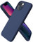 ORNARTO Compatible with iPhone 13 Mini Case, Slim Liquid Silicone 3 Layers Full Covered Soft Gel Rubber with Microfiber Case Cover 5.4 inch-Navy Blue