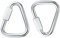 Delta Quick Link Dreiecks-Karabiner, 0,95 cm, M10, 10 mm, 2 Stück