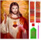ARTULIO Diamond Painting Set Jesus Christus – 5D Diamant Painting Bilder 30x40 cm mit Diamond Painting Zubehör für Kinder und Erwachsene - Crystal Art - Wand Deko