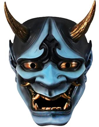 GDZTBS Halloween Japanische Cosplay Maske, Harz Horror Geist Dämon Maske Für Erwachsene Bühnenauftritt Requisiten Party Dekoration