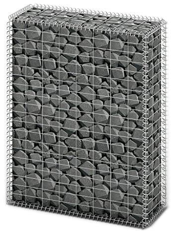 homiuse 100x80x30 CM Cloture Jardin Exterieur Mur en Gabion JardinièRe Rectangulaire Haute Clã´Tures Dã©Coratives Claustra Exterieur Decoration Jardin pour Les Zones Commerciales Et RéSidentielles