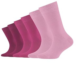 Camano Kinder Kindersocken ideal für aktive Mädchen und Jungen natürliche Baumwolle optimaler Sitz beständig 6er Pack 23/26 orchid smoke