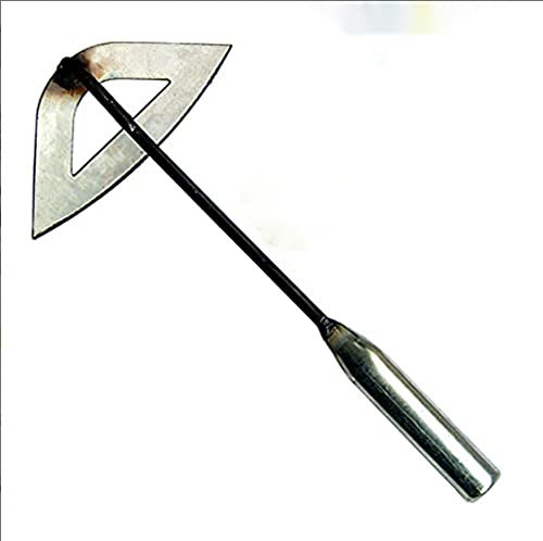 YZJSSL Herramientas manuales de jardinería, azadón, Pala, Accesorios, azadón Duradero, Herramientas de jardinería, Proceso Tradicional de Templado y Forjado de Acero al manganeso-Iron Handle