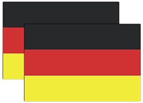 GEEKBEAR Auto-Magnet mit Nationalflagge, 2 Stück, reflektierend, wasserdicht, langlebig, 15,2 x 10,2 cm